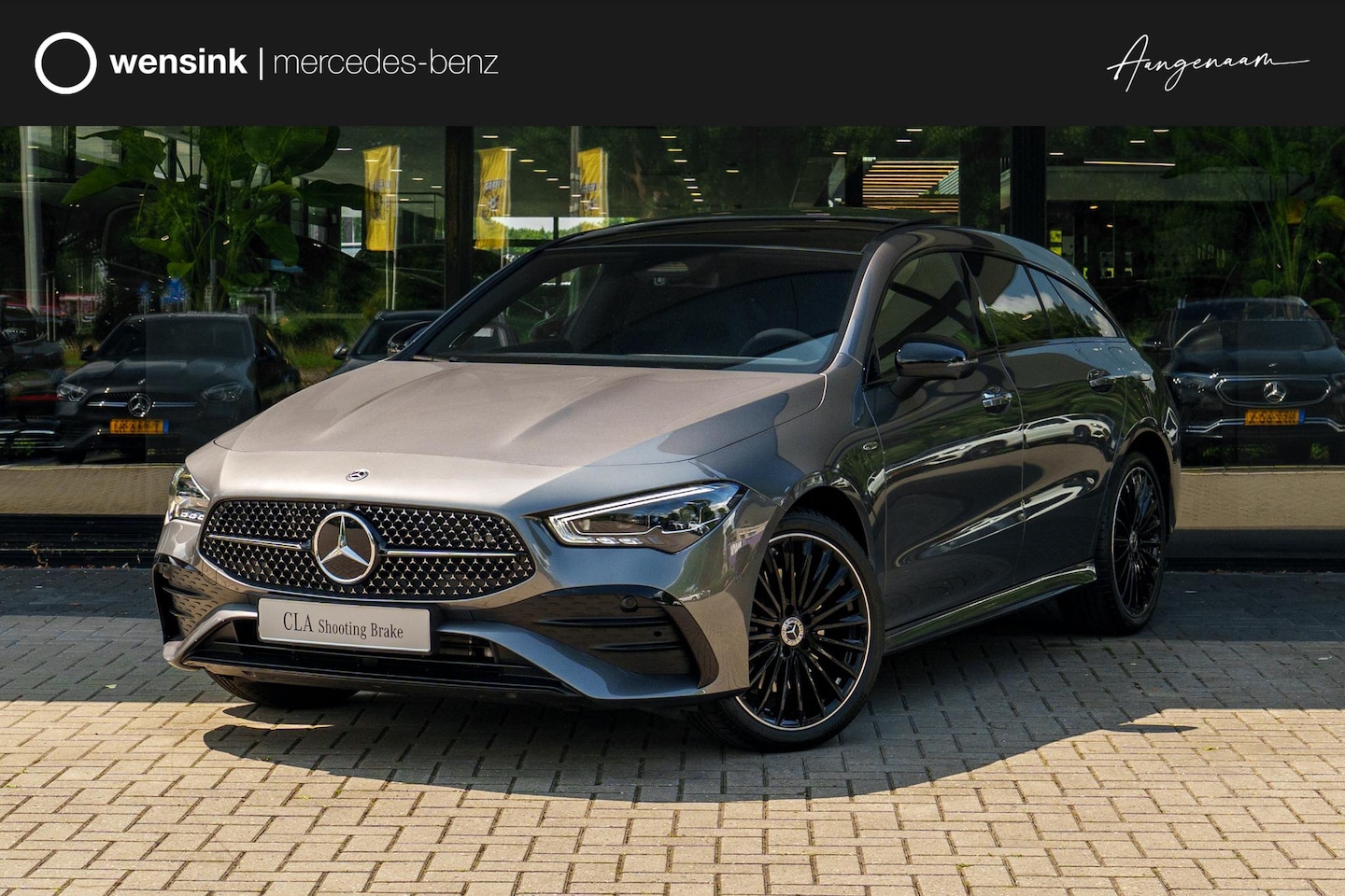 Mercedes-Benz CLA-klasse Shooting Brake - 250e Business Solution AMG | Panoramaschuifdak | Burmester | Rijassistentiepakket | Night - AutoWereld.nl
