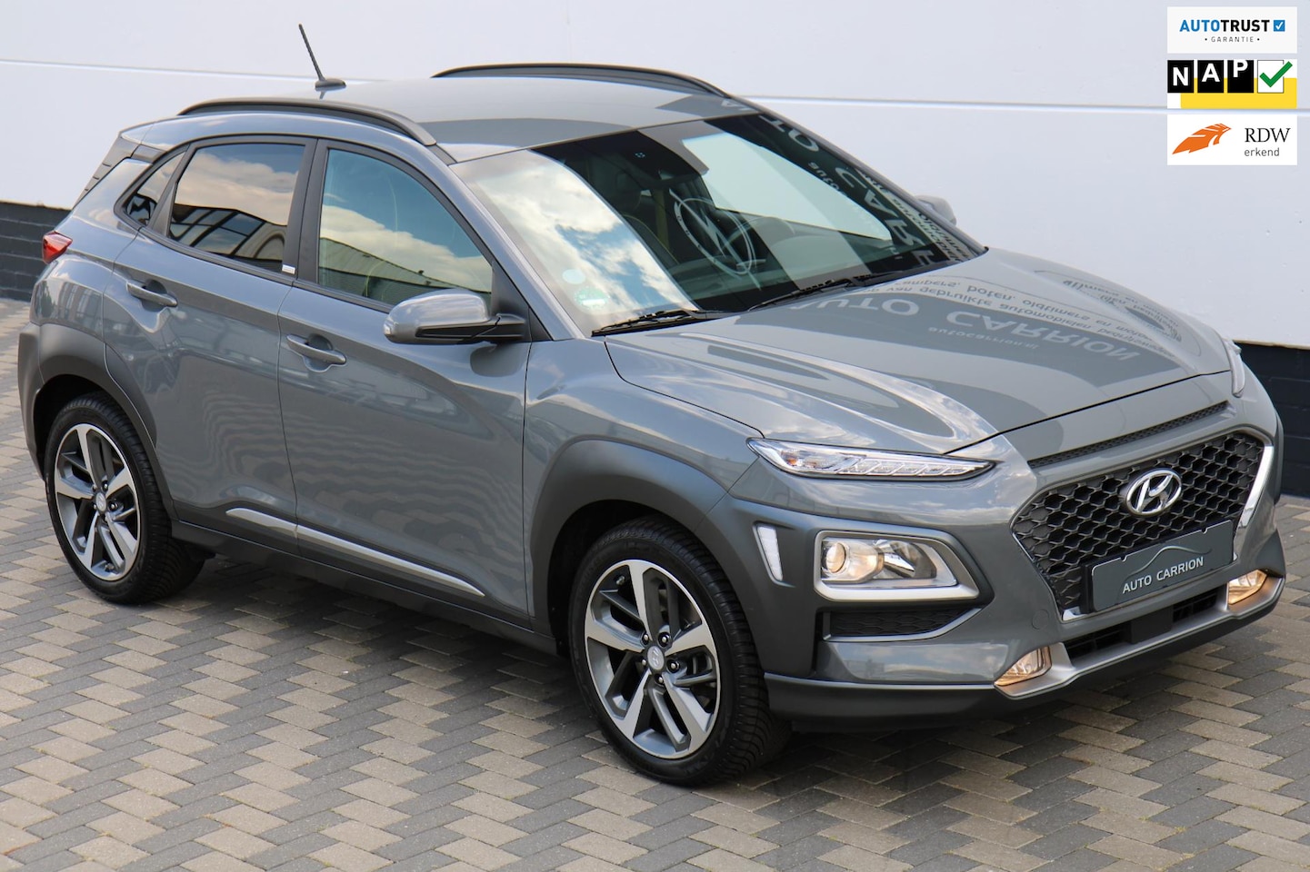 Hyundai Kona - 1.6 T-GDI 177PK Carplay Camera Trekhaak 1ste Eig!! - AutoWereld.nl