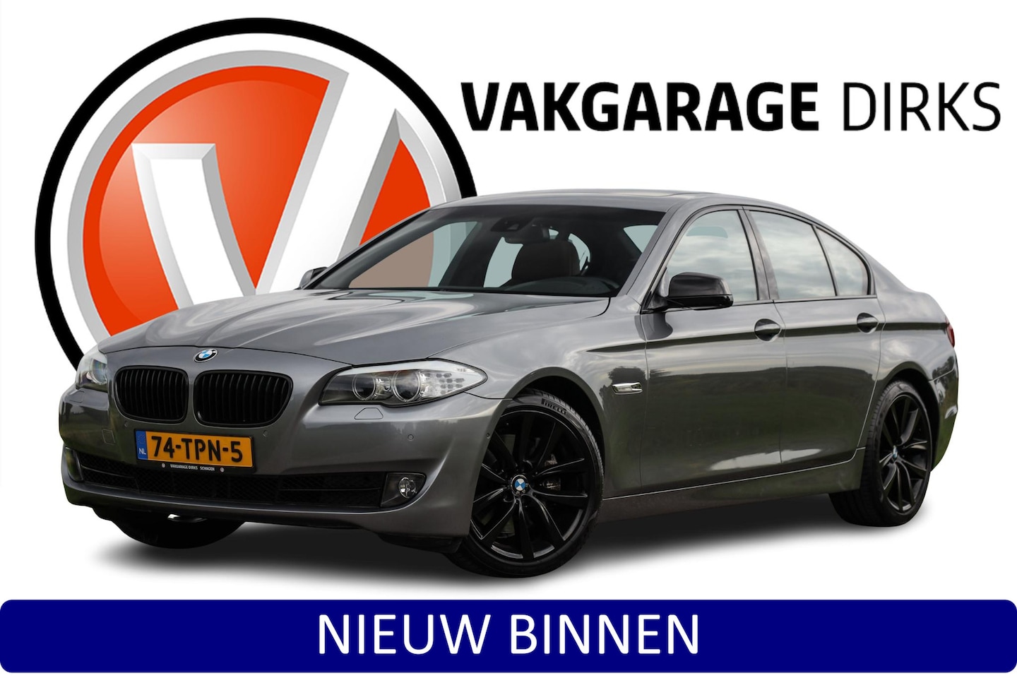 BMW 5-serie - 535i High Executive ✅ Leder ✅ Schuifdak ✅ 360Cam - AutoWereld.nl