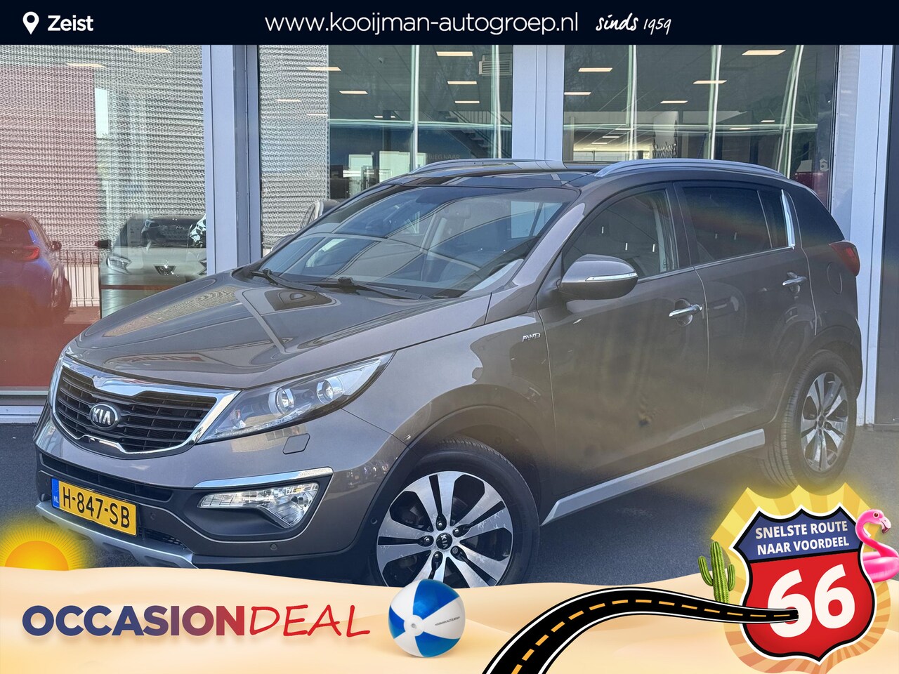 Kia Sportage - 2.0 Super Pack AWD Automaat |Schuif/kanteldak | Lederen bekleding | Stoelverwarming | Navi - AutoWereld.nl