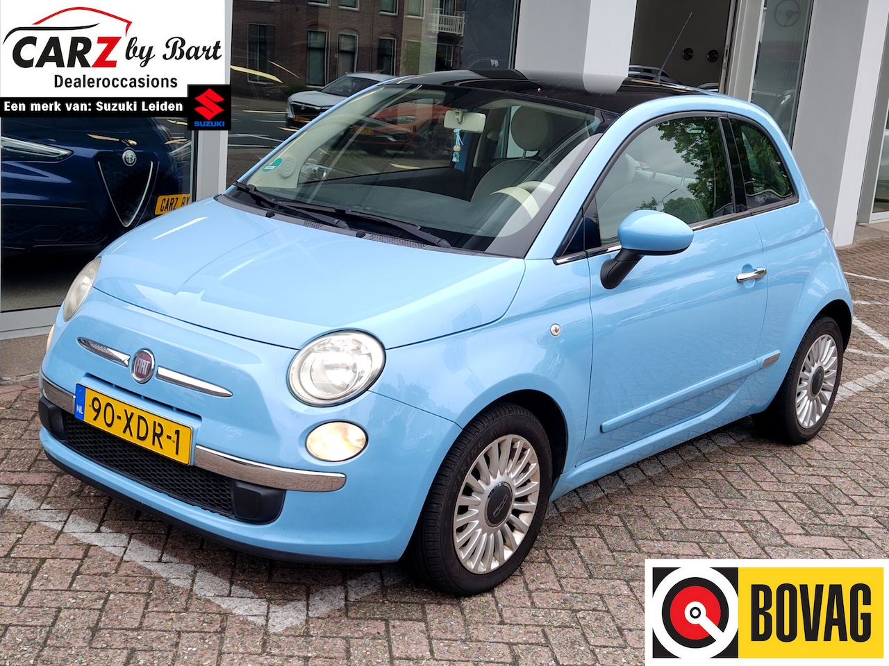 Fiat 500 - 1.2 LOUNGE Panoramadak | Airco | Elek. ramen - AutoWereld.nl