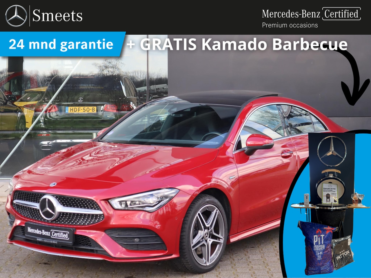 Mercedes-Benz CLA-Klasse - 250 e Premium Plus AMG line | Camera | Panoramadak | Memory Seats | Navigatie | LED | Auto - AutoWereld.nl