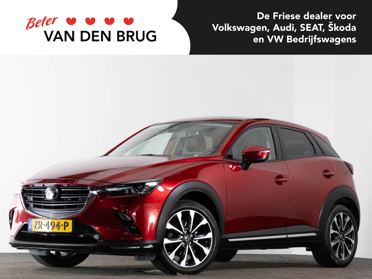 Mazda CX-3 - 2.0 SkyActiv-G 120 GT-M Automaat | LED | Head-Up | Bose | Adaptieve Cruise Control | Leder - AutoWereld.nl