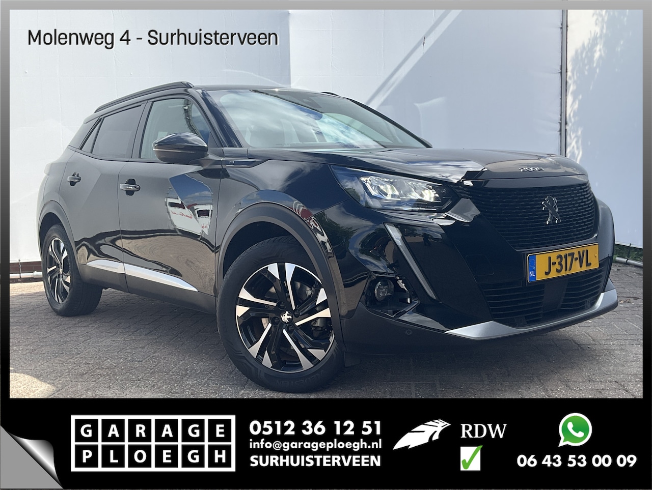Peugeot e-2008 - EV Allure 50 kWh Carplay Navigatie Black Beauty Tel Lader - AutoWereld.nl