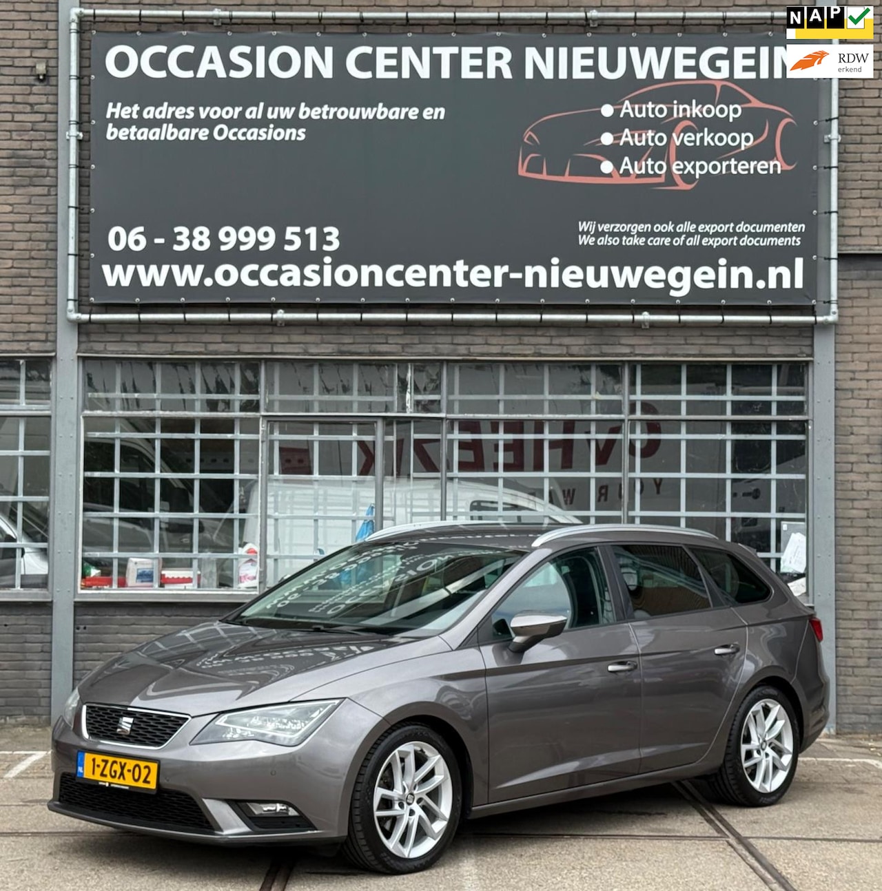 SEAT Leon ST - 1.6TDI Ecomotive Lease Sport 2014 ECC/LEER/LED! - AutoWereld.nl