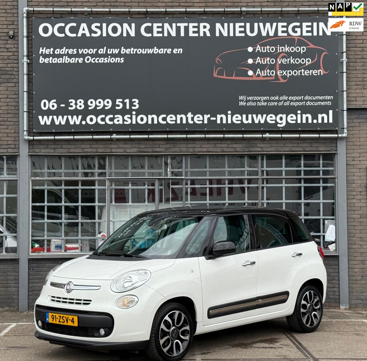 Fiat 500 L - 0.9 TwinAir Easy 2013 Wit ECC/PANO/Elektr Pakket! - AutoWereld.nl