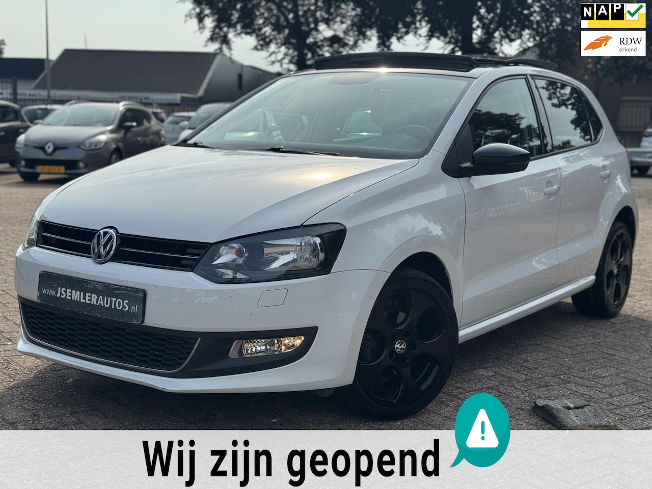 Volkswagen Polo - 1.2 STYLE PANORAMA DAK GTI VELGEN 90DKM AIRCO STOELVERWARMING - AutoWereld.nl