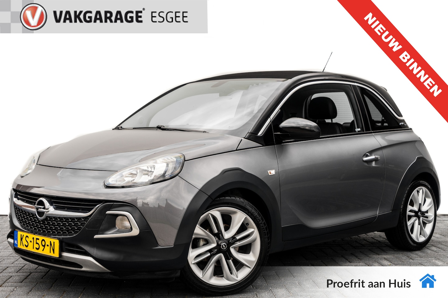 Opel ADAM - 1.0 90 PK Turbo Rocks CABRIO RIJKLAAR INCL:GARANTIE | 6 BAK | Leer | NAVI | PDC Achter | N - AutoWereld.nl