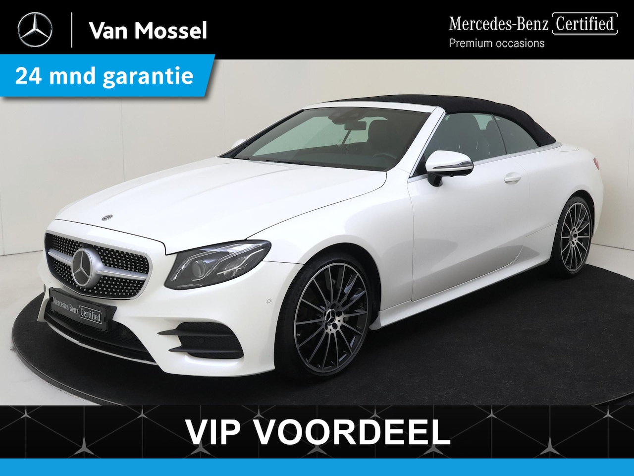 Mercedes-Benz E-klasse Cabrio - 200 Premium Plus / Stoelverwarming / 360Graden-Camera / Burmester / Stoelverkoeling / Rij- - AutoWereld.nl