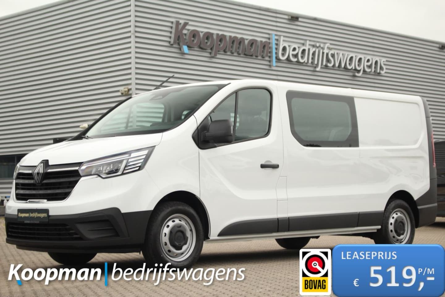 Renault Trafic - 2.0dCi 130pk T30 L2H1 DC | 6-Zits | Carplay/Android | Camera | Lease 519,- p/m - AutoWereld.nl