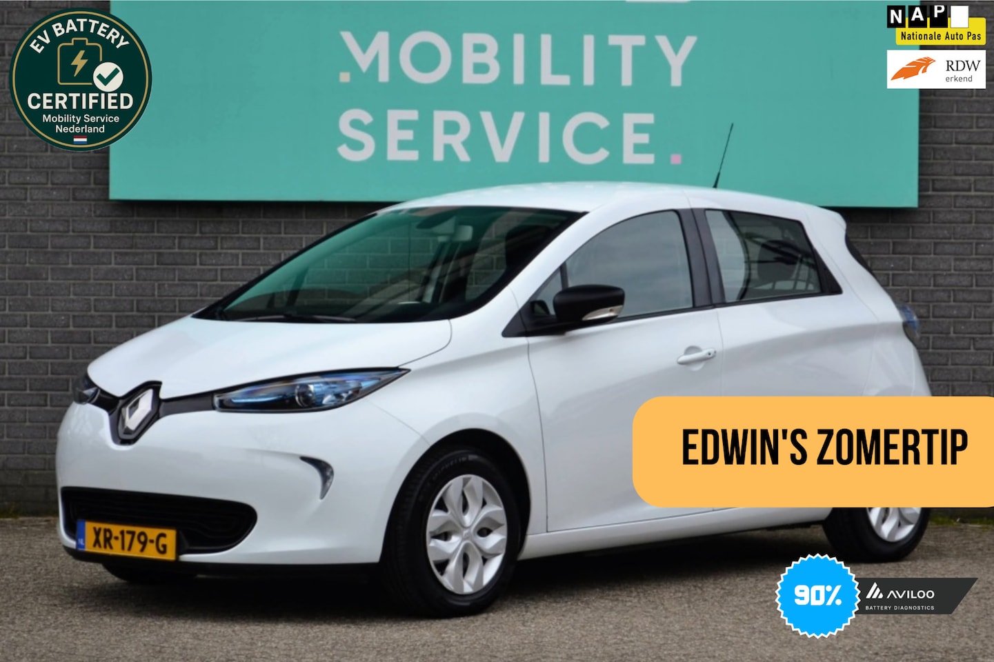 Renault Zoe - R90 Life 41 kWh KOOPaccu CarPlay FullMap Clima Cruise - AutoWereld.nl