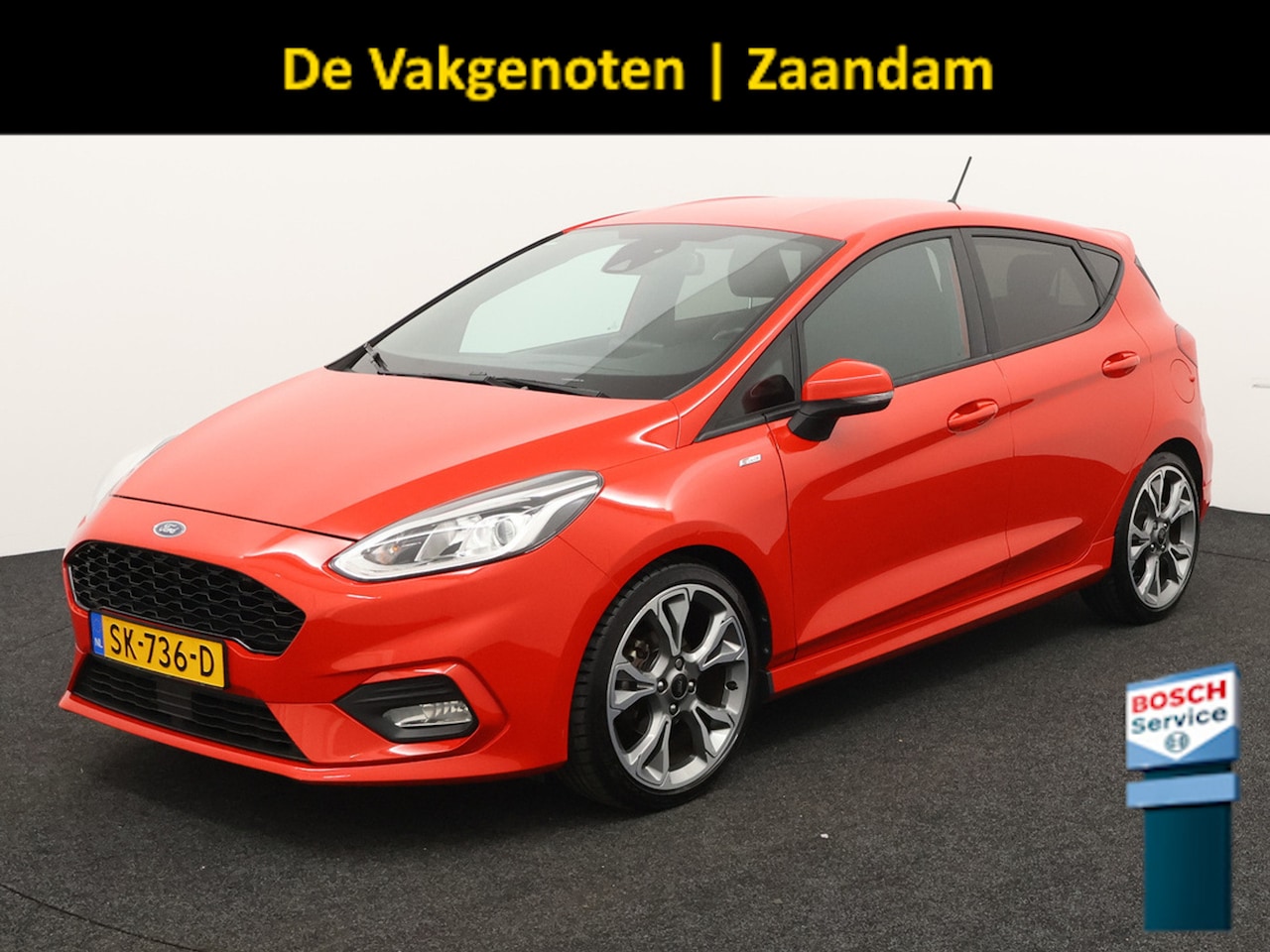 Ford Fiesta - 1.0 EcoBoost ST-Line carplay, bluetooth, airco, cruise control, spoiler, bandenspanningsco - AutoWereld.nl