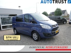 Ford Transit Custom - 2.2 TDCI 155PK, L1H1, Limited, Dubbel Cabine, Airco, 2 x Schuifdeur, Nieuwe motor bij 163.