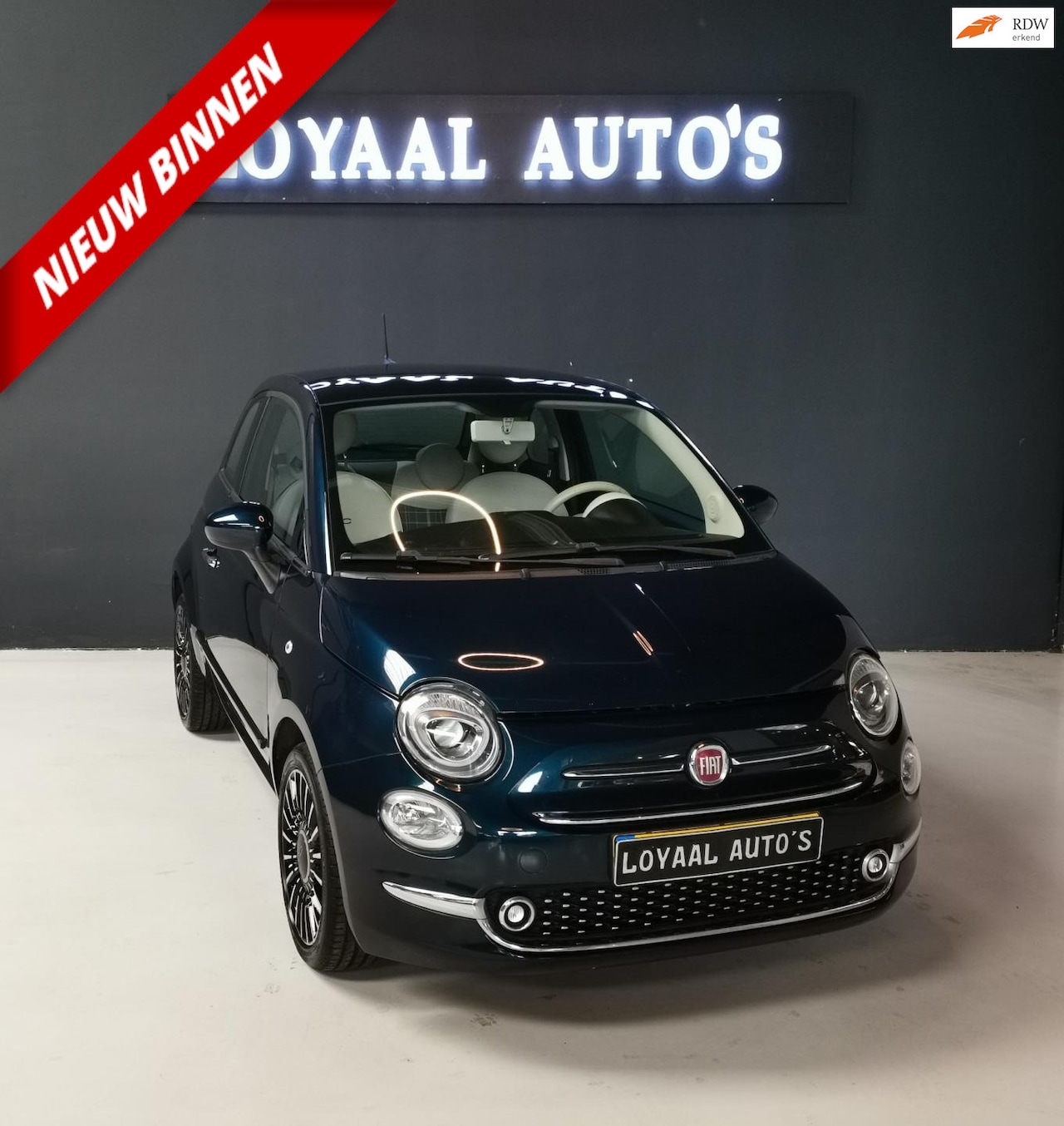 Fiat 500 - 1.2 Lounge | NAVI | AIRCO | CRUISE | ELEK.RAMEN | APK - AutoWereld.nl