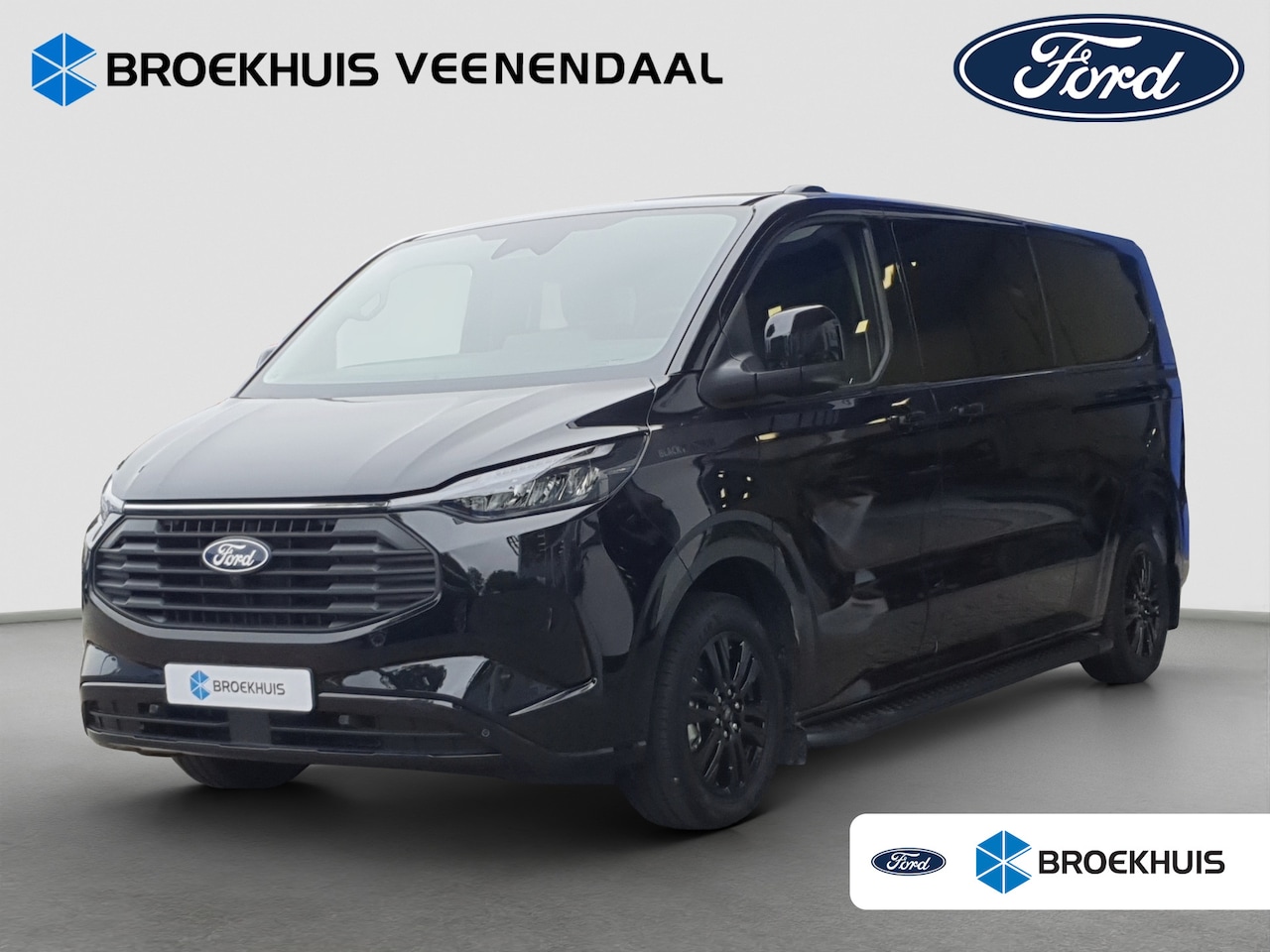 Ford Transit Custom - 320 2.5 PHEV L2H1 Black Platinum Dubbelcabine - AutoWereld.nl