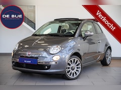 Fiat 500 C - 1.2 Lounge|Leder|Navi|Cabrio|Grigio 695|4 Cil|Airco|Volledig Onderhouden