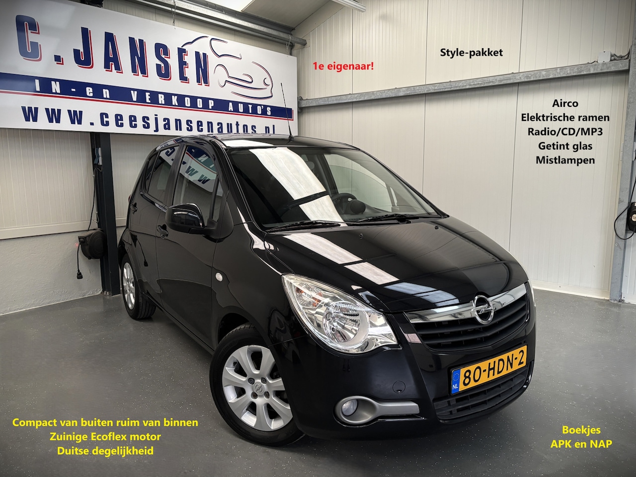 Opel Agila - 1.0 Enjoy STYLE !!!!! - AutoWereld.nl