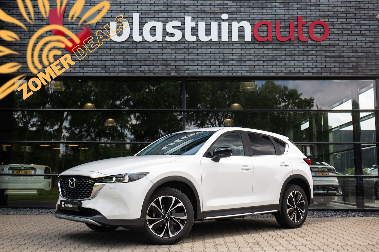 Mazda CX-5 - 2.0 e-SkyActiv-G M Hybrid 165 Newground 2.0 e-SkyActiv-G M Hybrid 165 Newground , HUD, Carplay, 360°camera, Keyless entry, - AutoWereld.nl
