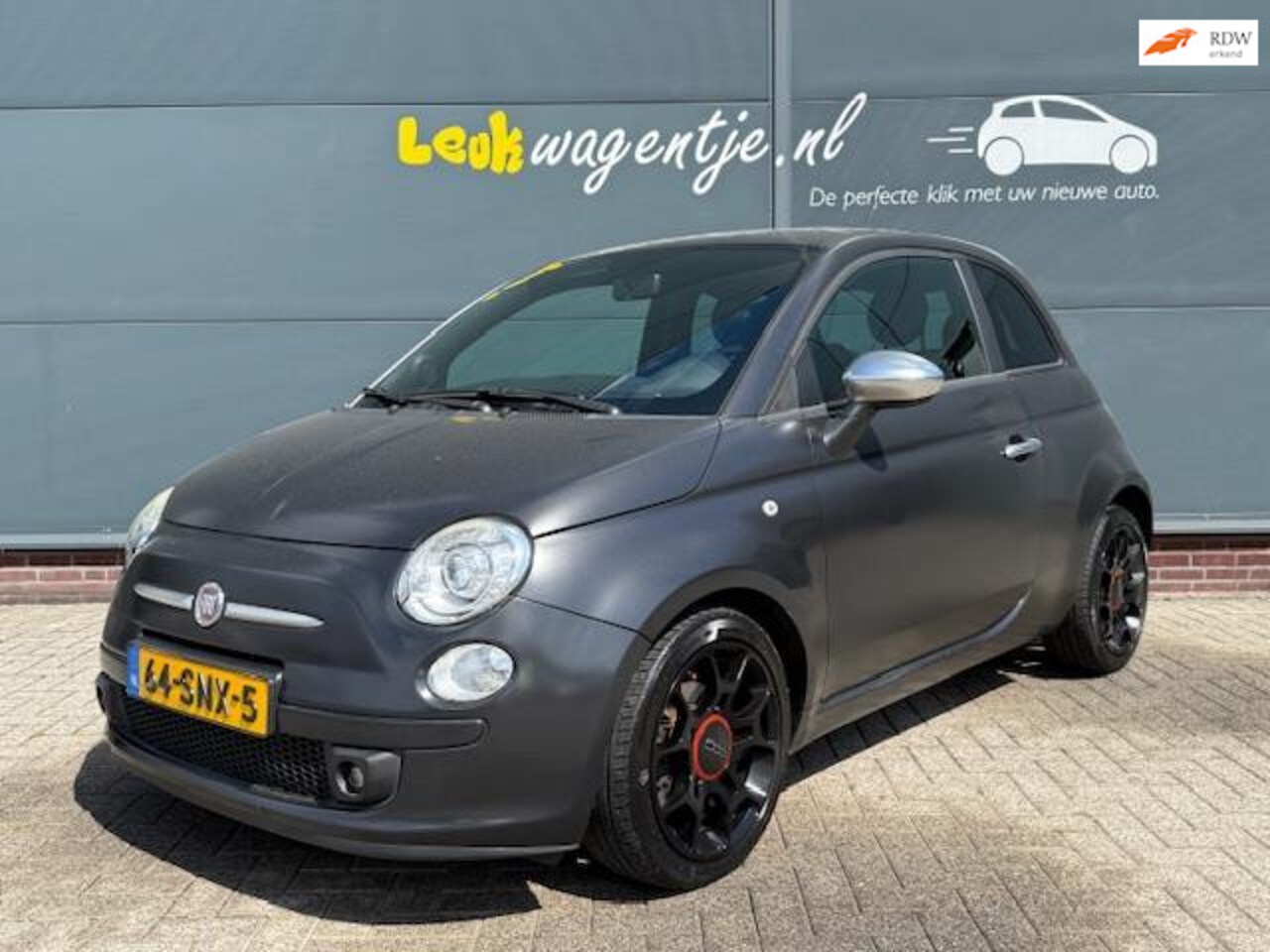 Fiat 500 - 0.9 TwinAir Blackjack *airco *16 inch - AutoWereld.nl