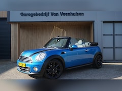 MINI Cabrio - Cooper 1.6 122 pk Chili Airco Cruise Stoelverw Leder *92904km* NL auto PDC 17 inch LM 2de