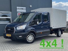 Ford Transit - 350 2.0 TDCI L3H1 DC 4WD | Huif | Cruise | Stoelverw.| Bluetooth | 7-persoons | Vierwielaa