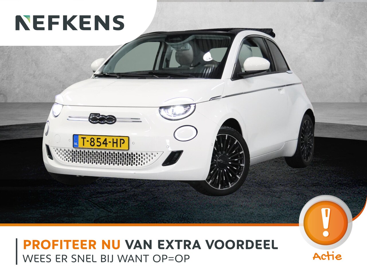 Fiat 500 - Cabrio La Prima By Bocelli 42kWh 120PK | AppleCarplay/Android Auto | Camera | Navigatie | - AutoWereld.nl