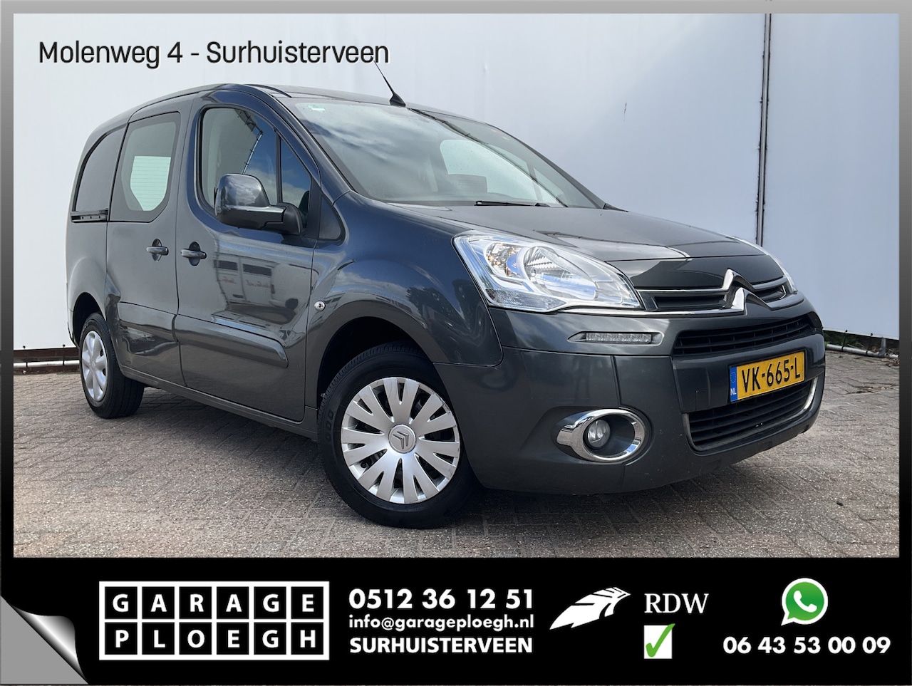 Citroën Berlingo - 3-Pers 1.6 e-HDI 700 Club 1Eig Marge Airco Cruise Trekhaak - AutoWereld.nl