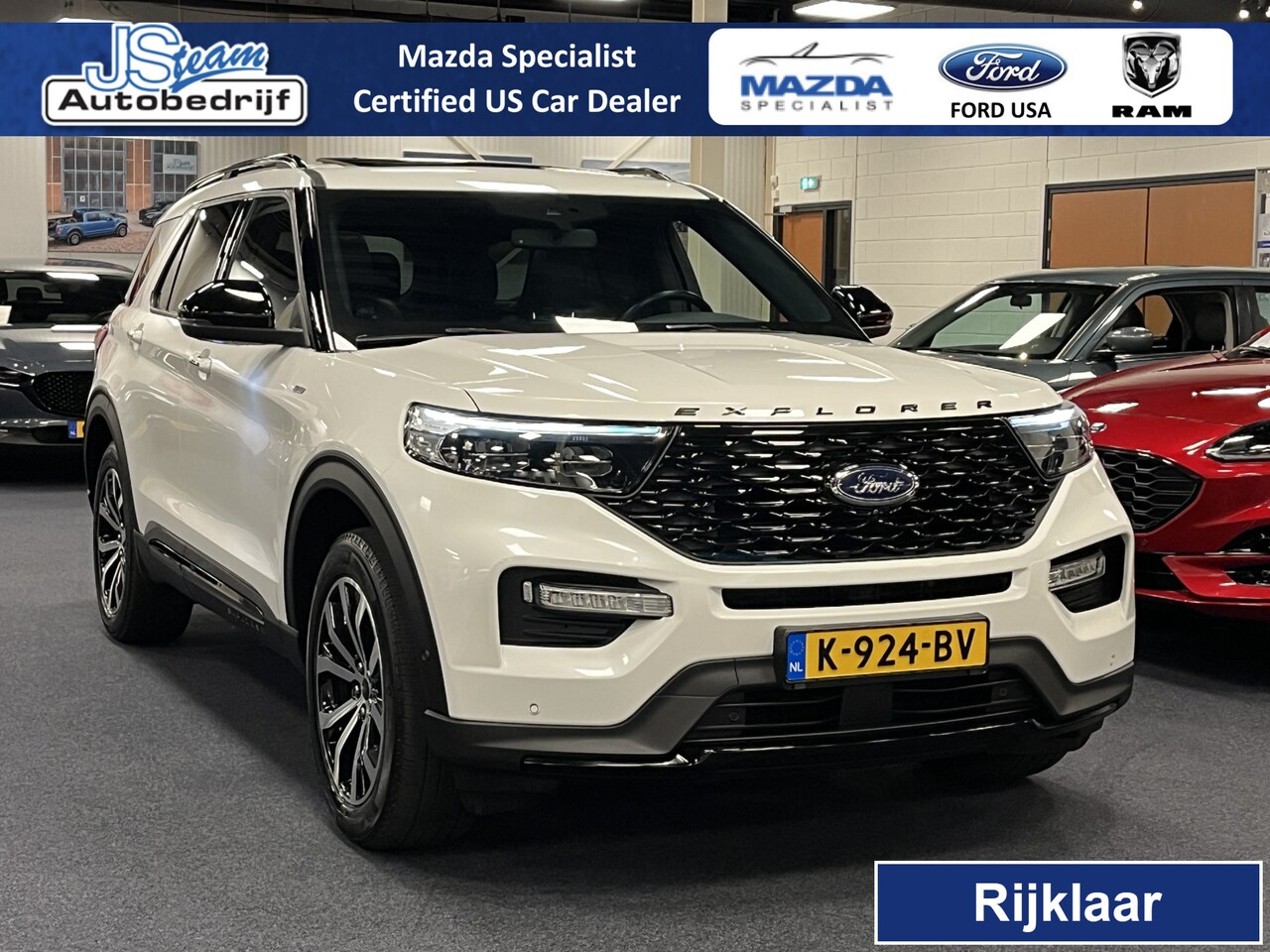 Ford Explorer - 3.0 V6 EcoBoost PHEV ST-Line 457PK AWD | 7-Persoons | Trekhaak | Panodak - AutoWereld.nl