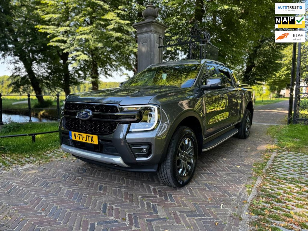 Ford Ranger - 2.0 Verlengde Double Cab EcoBlue Wildtrak BiTurbo | 5 Persoons |Fabrieksgarantie | Mountai - AutoWereld.nl