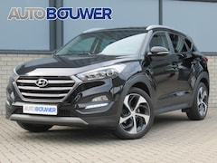 Hyundai Tucson - 1.6 T-GDI 177 PK Automaat 2e eigen | dealer onderh | Leder | tr.haak | navi | 19"inch