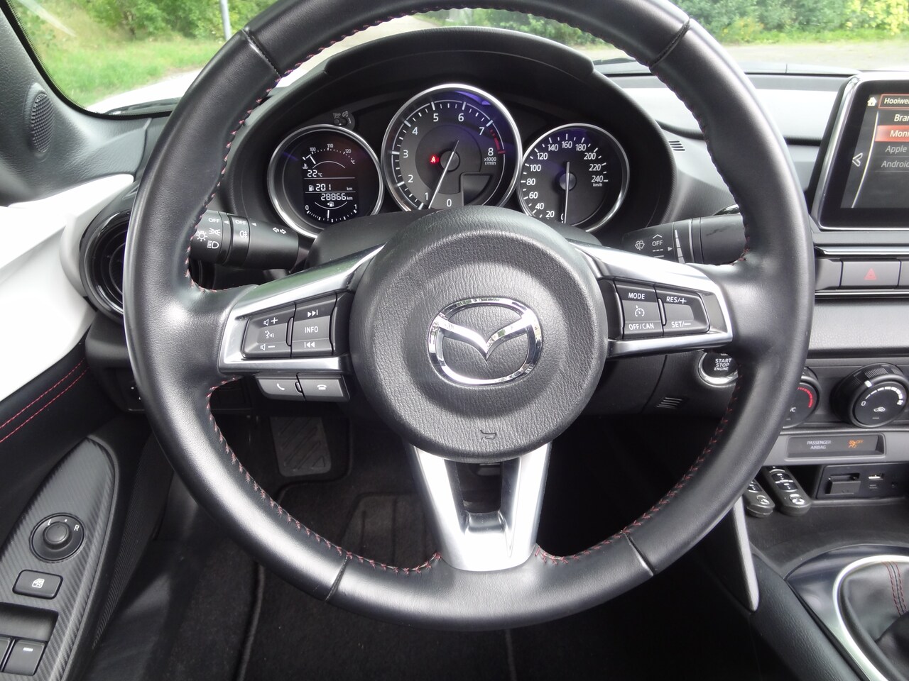 Mazda MX-5 - 1.5 SkyActiv-G 131 TS 28851 km Edition velgen Apple Carplay Navi nwe Apk Metalic Wit