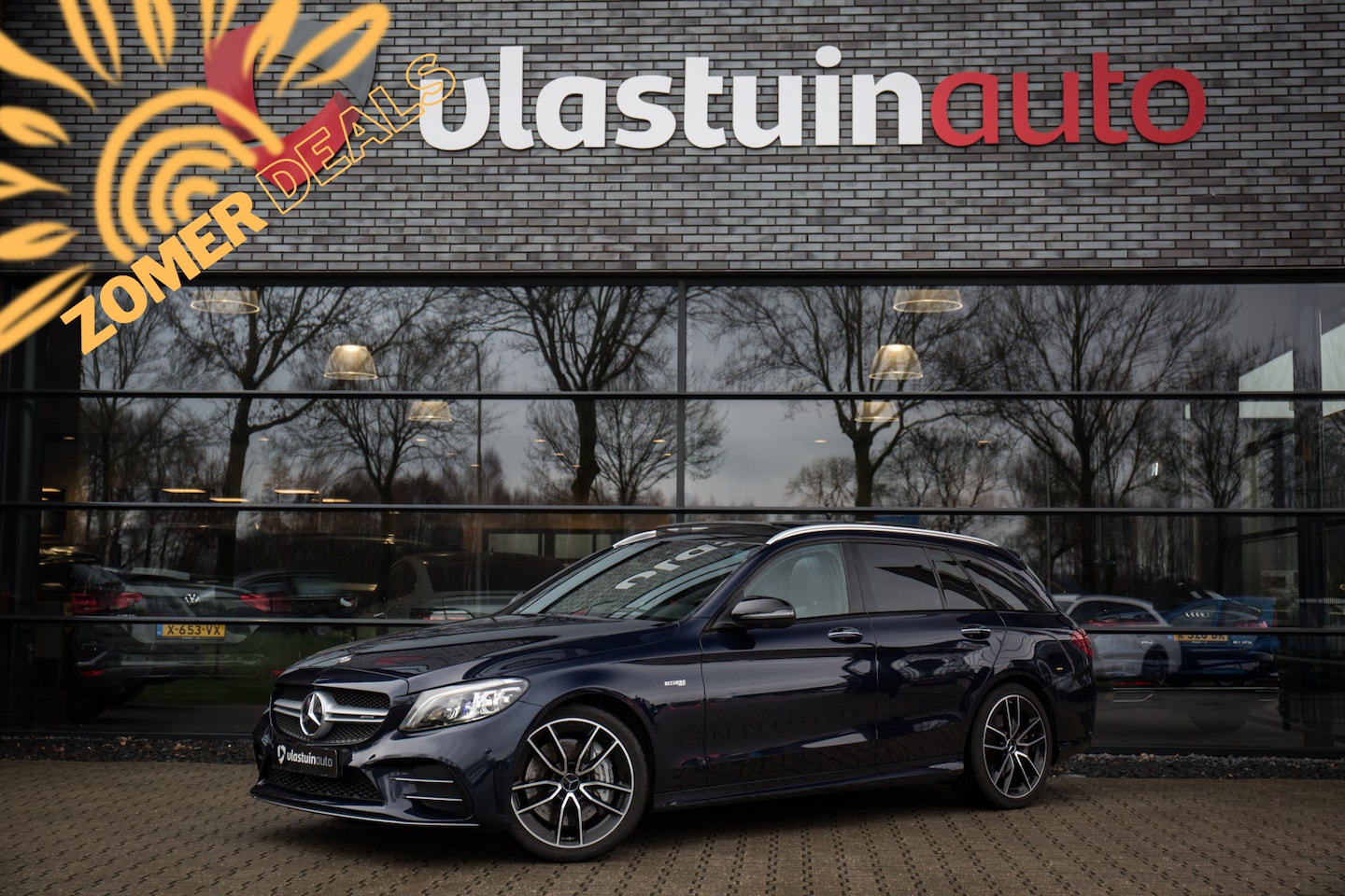Mercedes-Benz C-klasse Estate - AMG 43 4MATIC Premium Plus Pack , Dealer onderhouden! Pano dak, Adap. cruise, 3D camera, V - AutoWereld.nl