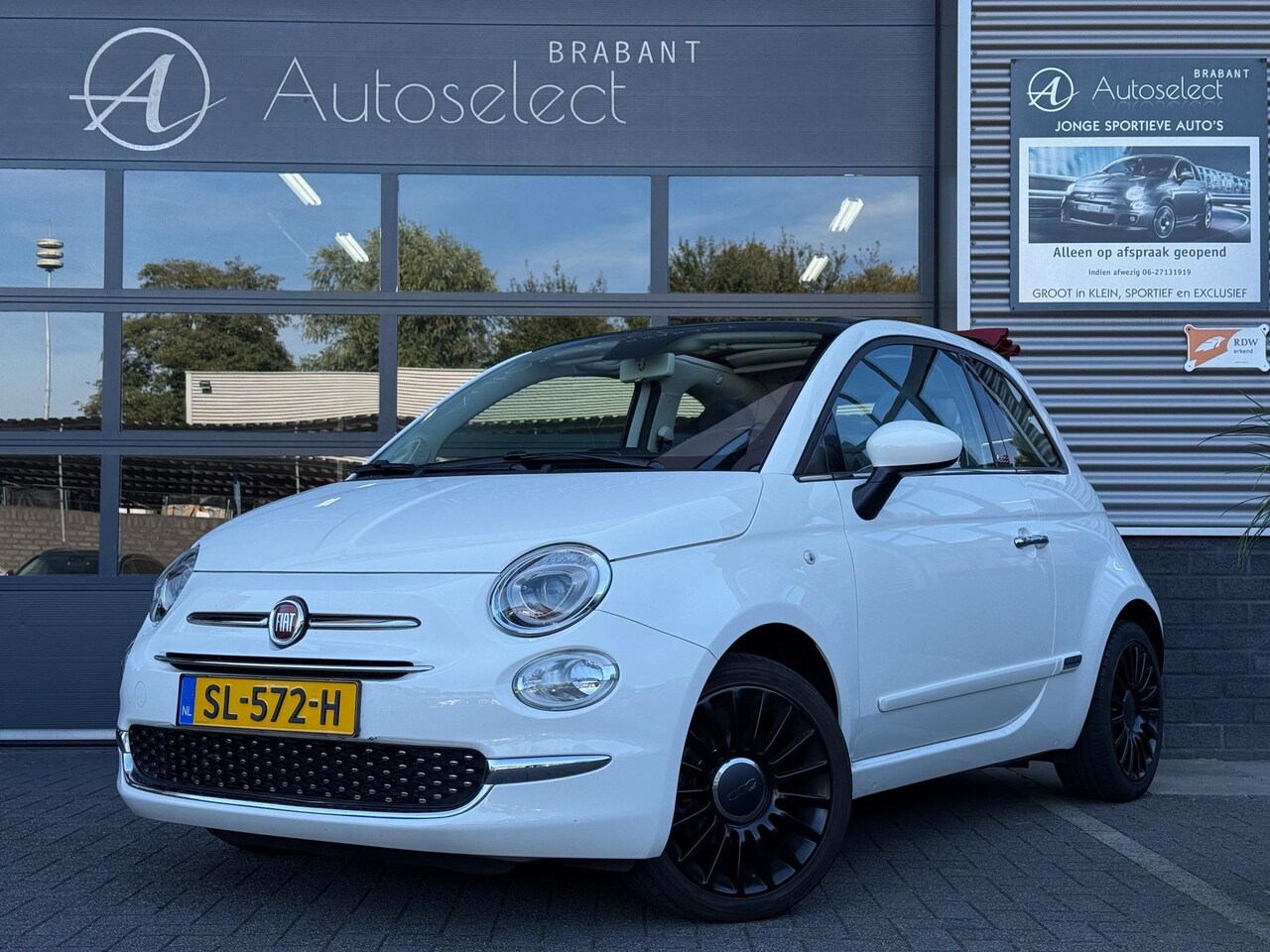 Fiat 500 C - 0.9 TwinAir Turbo Lounge Cabrio Clima Navi - AutoWereld.nl