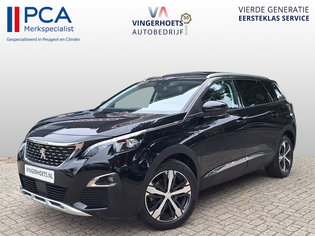Peugeot 5008 - 1.2 130pk GT 7-persoons **Leer-Panoramaschuifdak-dodehoek assistent-adaptieve cruisecontro - AutoWereld.nl