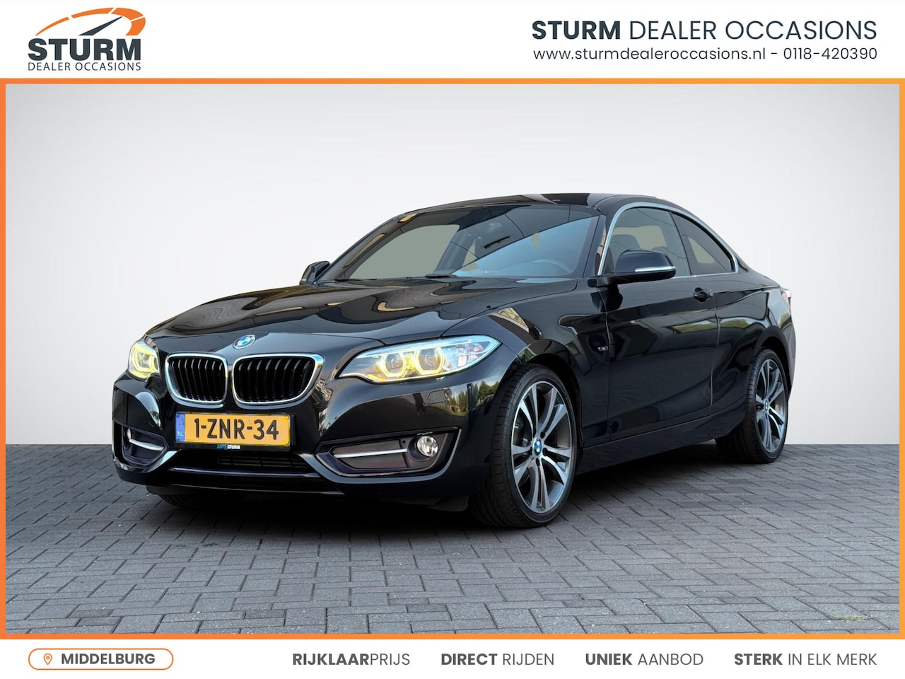 BMW 2-serie Coupé - 220i Executive Sport-Line | Navigatie | Cruise Control | Sportstoelen | Park. Sensor | Bi- - AutoWereld.nl