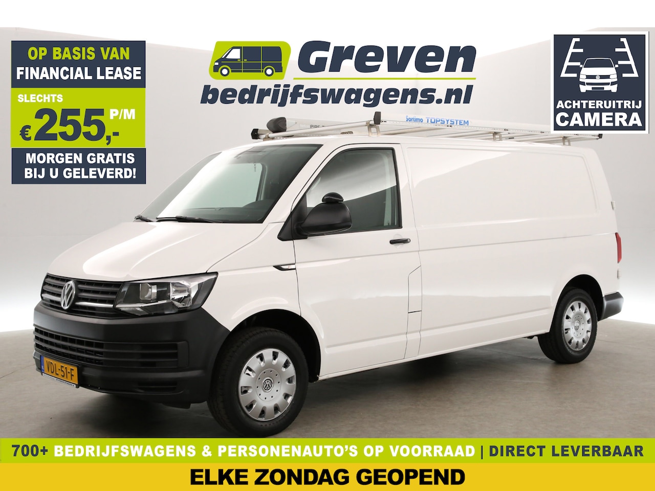 Volkswagen Transporter - 2.0 TDI L2H1 Airco Camera Cruise Trekhaak Imperiaal PDC Elektrpakket - AutoWereld.nl