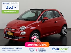 Fiat 500 C - 1.0 Hybrid Dolcevita | All-in 353, - Private Lease | Zondag Open