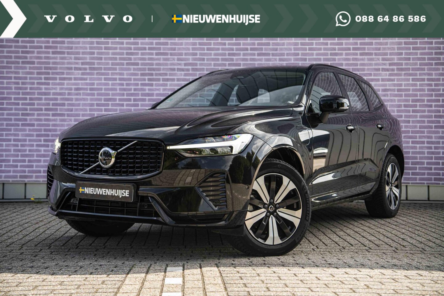 Volvo XC60 - 2.0 T6 Plug-in hybrid AWD Plus Dark | Trekhaak | Adapt Cruise | Stoel-stuurwiel-achterbank - AutoWereld.nl