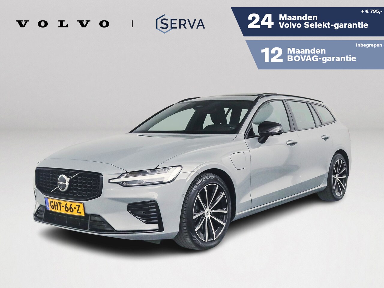 Volvo V60 - T6 Plug-in hybrid AWD Plus Dark | Panoramadak | Harman Kardon | 360° camera | Trekhaak - AutoWereld.nl