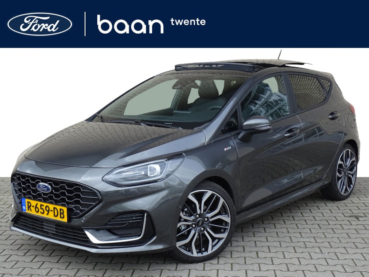 Ford Fiesta - 1.0 Turbo 125pk Mild Hybride ST-Line Vignale Automaat panoramadak / B&O / adaptieve led ko - AutoWereld.nl