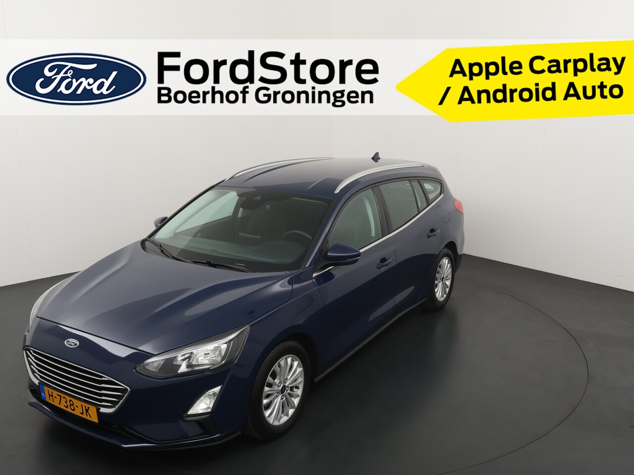 Ford Focus Wagon - EcoBoost 125pk Titanium | Clima | Cruise | Parkeersens. V&A | Navi | Apple carplay  | Andr - AutoWereld.nl