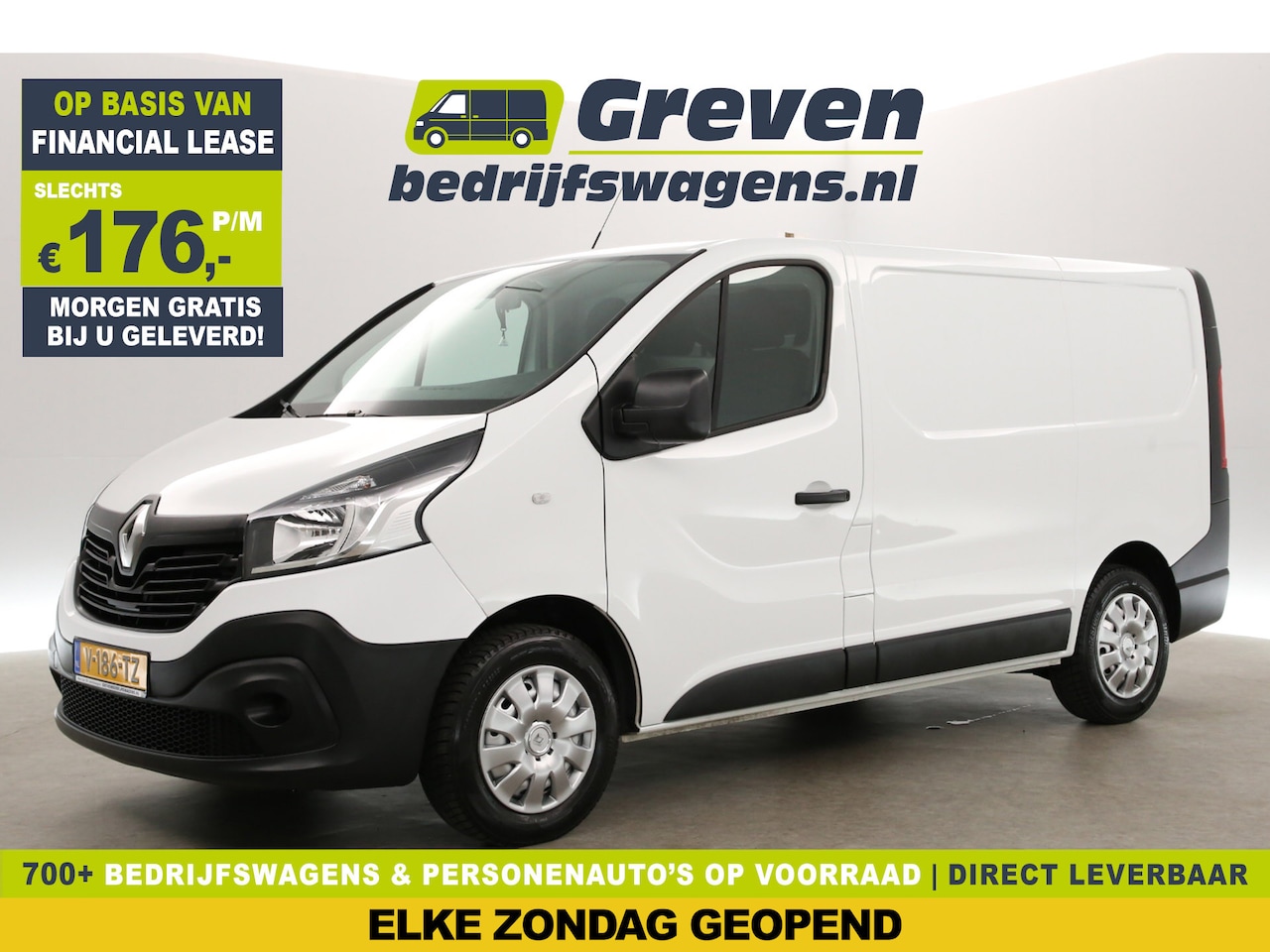Renault Trafic - 1.6 dCi T27 L1H1 Airco Cruise Parkeersensoren Elektrpakket Schuifdeur - AutoWereld.nl