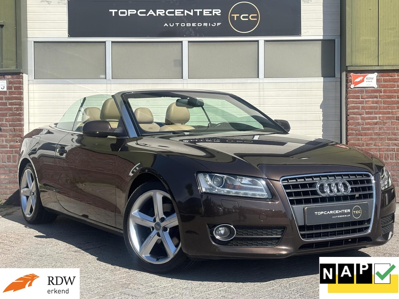 Audi A5 Cabriolet - 1.8 TFSI/AIRCO/STOELV/PARKS/APK/NAP - AutoWereld.nl