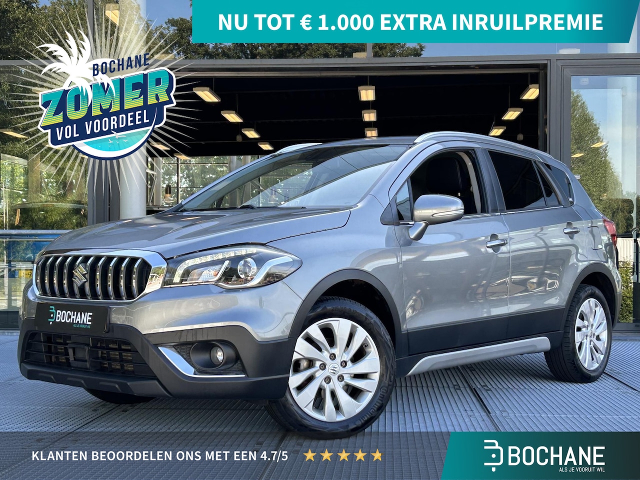 Suzuki S-Cross - 1.4 Boosterjet Select Smart Hybrid | Navigatie | Achteruitrijcamera | Carplay | Adaptieve - AutoWereld.nl