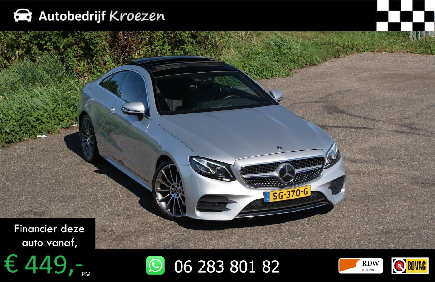 Mercedes-Benz E-klasse Coupé - 200 Premium ///AMG Pakket | Pano | Sfeer | Burmester | - AutoWereld.nl