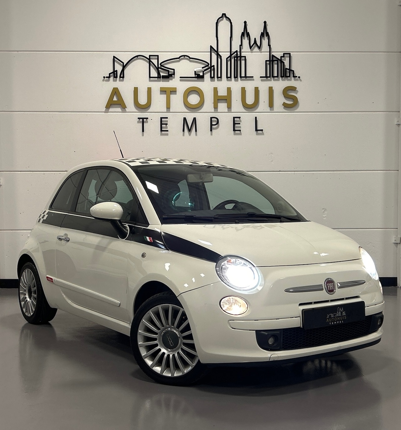 Fiat 500 - 1.2 Pop Airco Leder/Stof Centrale deurv Lm velgen Nwe Apk - AutoWereld.nl