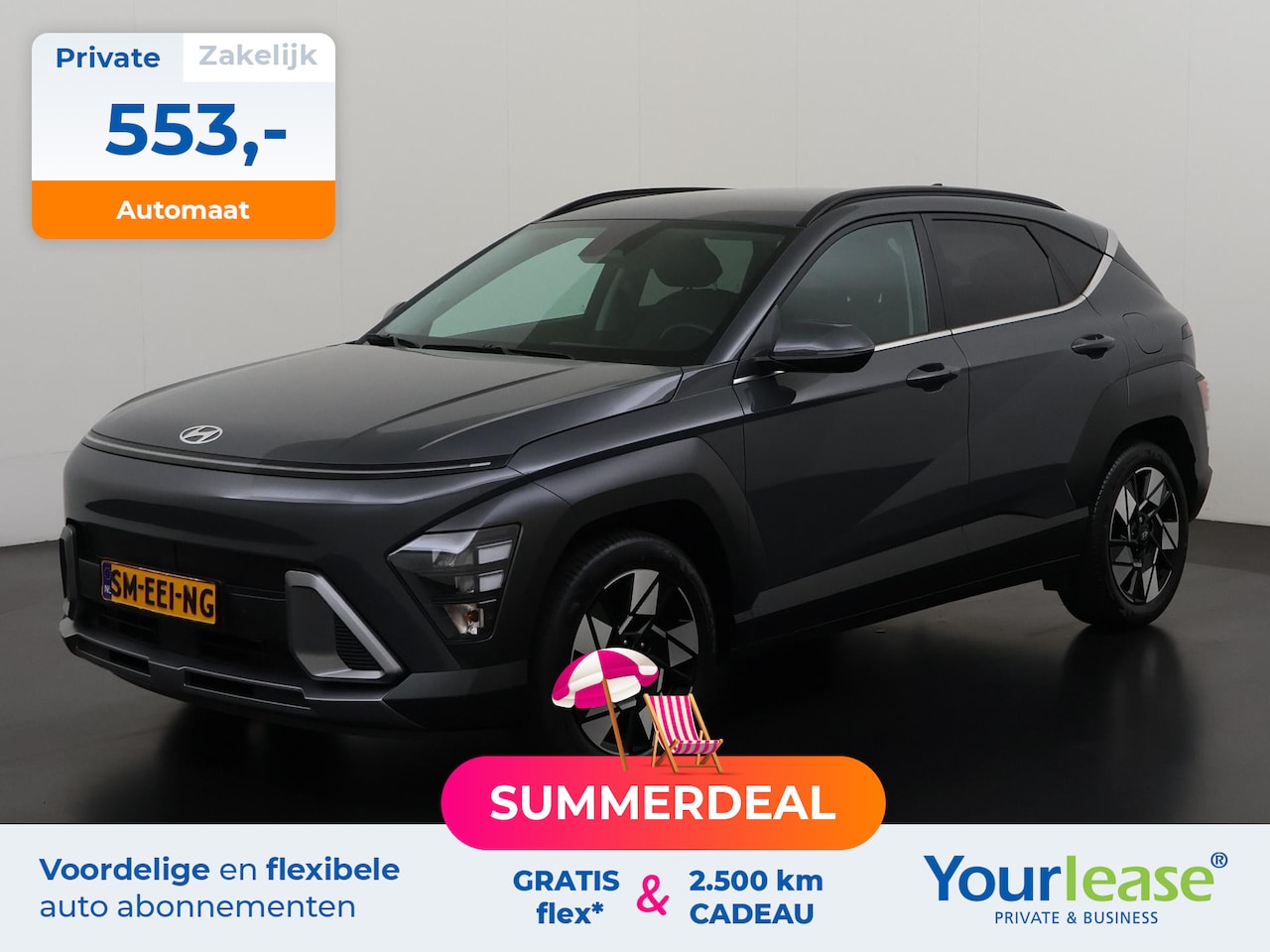 Hyundai Kona - 1.6 GDI HEV Comfort Smart | All-in 553,- Private Lease | Zondag Open! - AutoWereld.nl