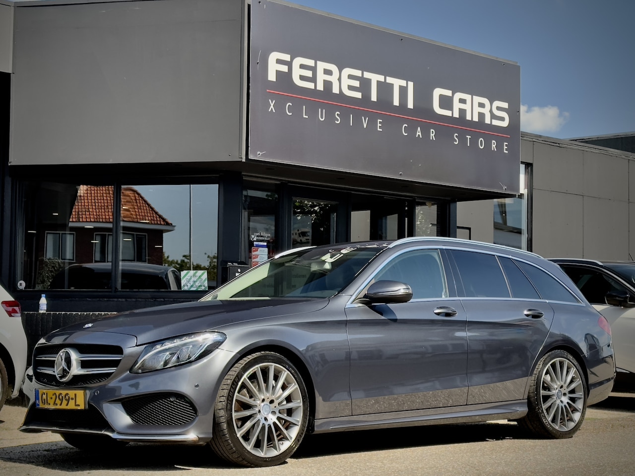 Mercedes-Benz C-klasse Estate - 350 e AUT7 AMG-LINE 133D.KM LEDER NAVI CAMERA AIRCO LED LMV PDC - AutoWereld.nl