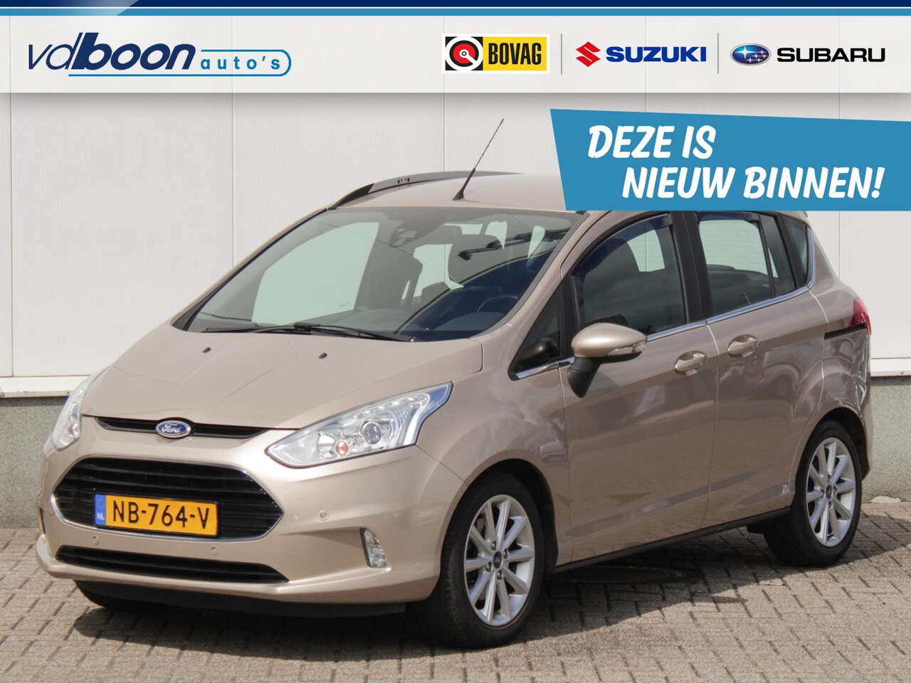 Ford B-Max - 1.0 EcoBoost Titanium | Navi | Cruise | Camera | Park sens | Trekhaak - AutoWereld.nl