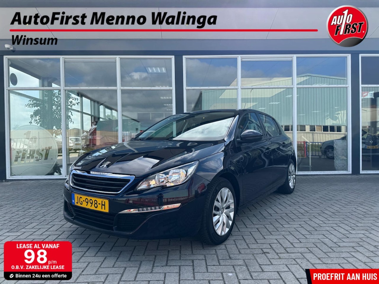 Peugeot 308 - 1.2 PureTech Blue Lease|Cruise|Navi|Airco|Trekhaak| - AutoWereld.nl